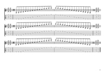 BAF#GED octaves C pentatonic major scale 31313131 sweep pattern box shapes GuitarPro6 TAB pdf